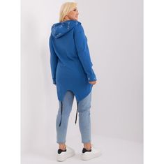 RELEVANCE Dámska mikina plus size tmavomodrá RV-BL-8266.34P_405178 Univerzálne