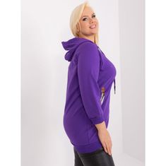 RELEVANCE Dámska blúzka plus size s manžetami tmavofialová RV-BL-8221.96_405329 Univerzálne