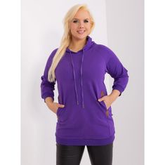 RELEVANCE Dámska blúzka plus size s manžetami tmavofialová RV-BL-8221.96_405329 Univerzálne