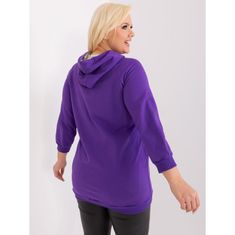 RELEVANCE Dámska blúzka plus size s manžetami tmavofialová RV-BL-8221.96_405329 Univerzálne