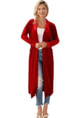 OMG! Dámsky dlhý sveter Annadine červená L