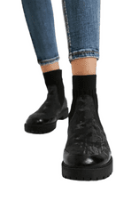 Desigual  Dámske topánky BIKER_SOCK ANKLE BOOT Čierna 38 Topánky