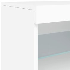 Petromila vidaXL Komoda s LED svetlami biela 162x37x67 cm