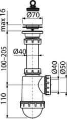 ACL Sifón drez nerez mr. 50/40 A441