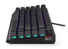 Endorfy herná klávesnica Thock 75% Red / RGB / red sw. / drôtová / mechanická / US layout / skrátená / čierna