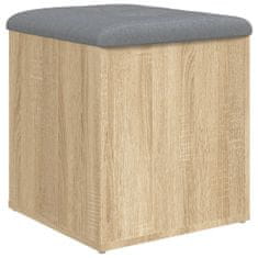 Vidaxl Úložná lavička dub sonoma 42x42x45 cm kompozitné drevo