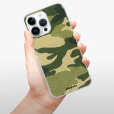 iSaprio Silikónové puzdro - Green Camuflage 01 pre iPhone 15 Pro Max