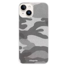 iSaprio Silikónové puzdro - Gray Camuflage 02 pre iPhone 15