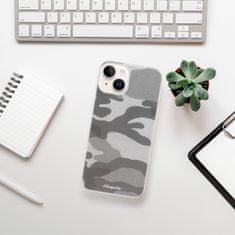 iSaprio Silikónové puzdro - Gray Camuflage 02 pre iPhone 15