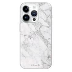 iSaprio Silikónové puzdro - SilverMarble 14 pre iPhone 15 Pro