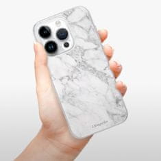 iSaprio Silikónové puzdro - SilverMarble 14 pre iPhone 15 Pro