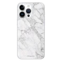 iSaprio Silikónové puzdro - SilverMarble 14 pre iPhone 15 Pro Max