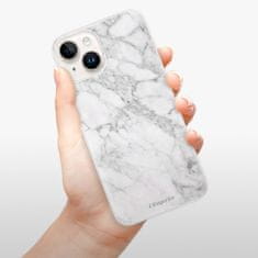 iSaprio Silikónové puzdro - SilverMarble 14 pre iPhone 15