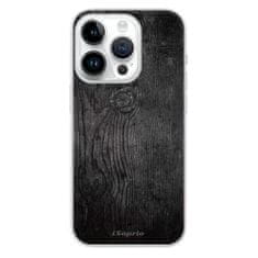 iSaprio Silikónové puzdro - Black Wood 13 pre iPhone 15 Pro