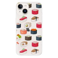 iSaprio Silikónové puzdro - Sushi Pattern pre iPhone 15 Plus