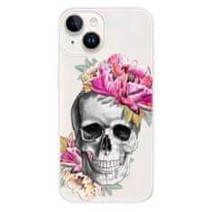 iSaprio Silikónové puzdro - Pretty Skull pre iPhone 15