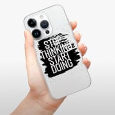 iSaprio Silikónové puzdro - Start Doing - black pre iPhone 15 Pro