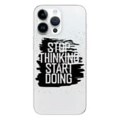 iSaprio Silikónové puzdro - Start Doing - black pre iPhone 15 Pro Max