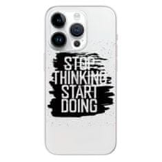 iSaprio Silikónové puzdro - Start Doing - black pre iPhone 15 Pro