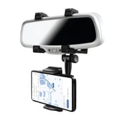 JOIRIDE® Univerzálny držiak na mobilný telefón na spätné zrkadlo do auta (čierna farba, 16 x 11 x 8 cm) | MIRIHOLD