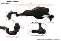 SEFIS MS10 chrániče páčok Yamaha MT 125 07 09 10