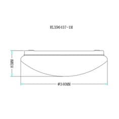 ZUMALINE ZUMALINE Stropné svietidlo LED CARPI RLX96437-1M