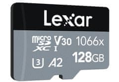 LEXAR pamäťová karta 128GB High-Performance 1066x microSDXC UHS-I, (čítanie/zápis: 160/120MB/s) C10 A2 V30 U3