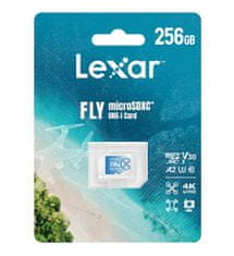 LEXAR pamäťová karta 256GB FLY High-Performance 1066x microSDXC UHS-I, (čítanie/zápis: 160/90MB/s) C10 A2 V30 U3