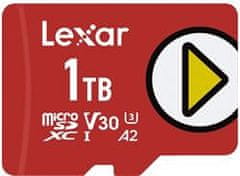 LEXAR pamäťová karta 1TB PLAY microSDXC UHS-I cards, čítanie 150MB/s C10 A2 V30 U3