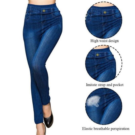 VIVVA® Dámske elastické džínsy tvarujúce postavu (1x džínsové nohavice) | FITDENIM