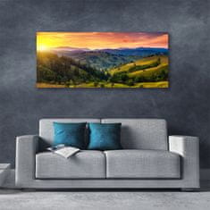 tulup.sk Obraz Canvas Krajina lúka západ 140x70 cm