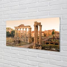 tulup.sk Sklenený obraz Rím Roman Forum svitania 125x50 cm 2 Prívesky