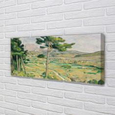 tulup.sk Obraz canvas Mount Saint Viktória a viadukt Arc Valley - Paul Cézanne 140x70 cm