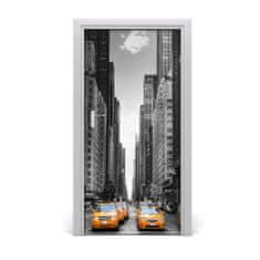 tulup.sk Fototapeta samolepiace dvere taxi New York 95x205 cm