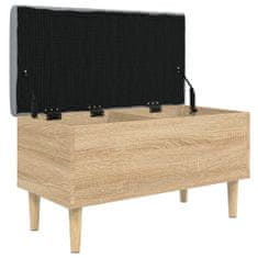 Vidaxl Úložná lavička dub sonoma 82x42x46 cm kompozitné drevo