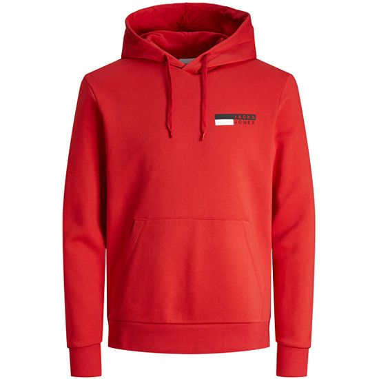 Jack&Jones Pánska mikina JJECORP Standard Fit 12233599 True Red