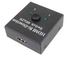 Switch HDMI 4K, FULL HD 1080p obojsmerný 2-1 alebo 1-2