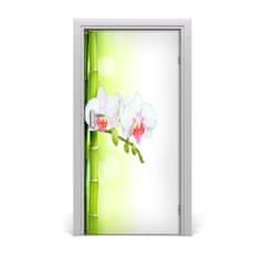 tulup.sk Fototapeta samolepiace Orchidea a bambus 95x205 cm