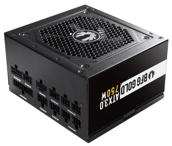 BitFenix zdroj BFG Gold / ATX3.0 / 750W / 120mm fan / 80 Plus Gold / active PFC / modulárne