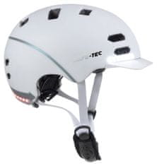 SAFE-TEC Múdra Bluetooth helma/ SK8 White L