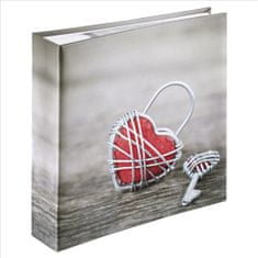 HAMA Fotoalbum memo RUSTICO METAL HEART 10x15/200, popisové pole, zasúvacie