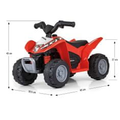 MILLY MALLY Elektrická štvorkolka Honda ATV červená