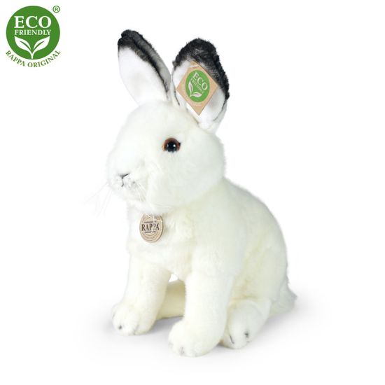 Rappa Plyšový zajac polárny sediaci 30 cm ECO-FRIENDLY