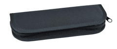 Puzdro jednofarebné M - 8 gumičiek čierna antracit