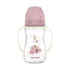 Canpol babies Fľaša antikoliková so svietiacimi úchytmi EasyStart Sleepy koala 240ml ružová