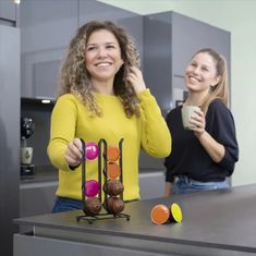 Xavax Stojan Barista pre 16 kapsúl Dolce Gusto/ Nespresso Vertuo, kovový, matný čierny