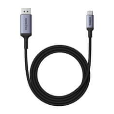 BASEUS Adaptér Baseus USB-C na DisplayPort 2 m (čierny)