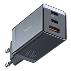 Mcdodo Sieťová nabíjačka GaN Mcdodo CH-1544, 2x USB-C, 1x USB, 67 W + kábel USB-C na USB-C (čierna)