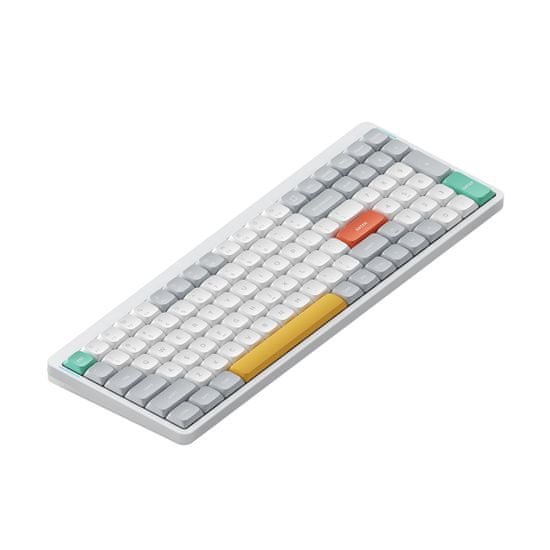 NuPhy Air96 V2 Bezdrôtová Mechanická Klávesnica Slim, Ionic White, Gateron Wisteria