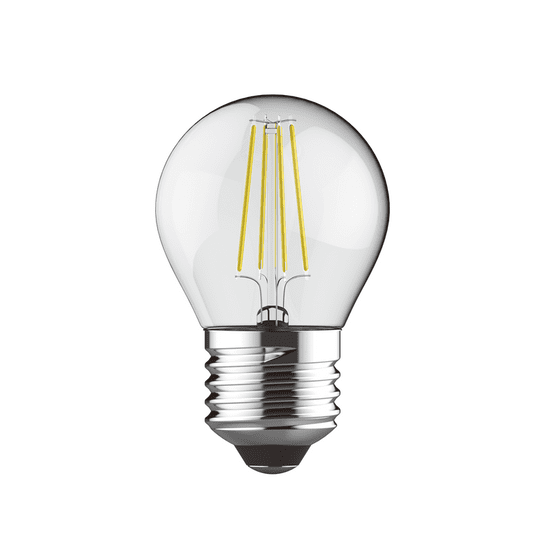 Diolamp Retro LED Filament žiarovka Mini Globe Clear P45 5W/230V/E27/2700K/440Lm/300°/Step Dim